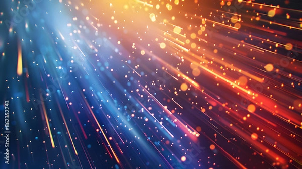 Fototapeta abstract colorful lights rays background