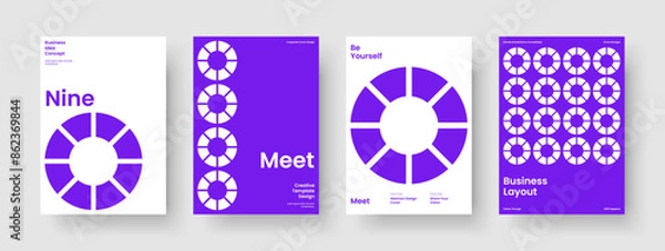 Fototapeta Isolated Book Cover Template. Modern Report Layout. Creative Business Presentation Design. Poster. Flyer. Brochure. Background. Banner. Catalog. Pamphlet. Advertising. Handbill. Notebook