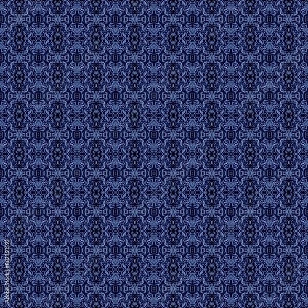 Fototapeta Blue Fabric Pattern Background 6000x6000px