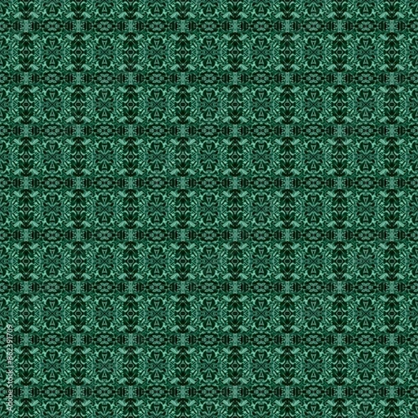 Fototapeta Green Fabric Pattern Background 6000x6000px