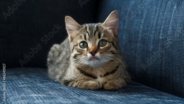 Obraz cat on the sofa