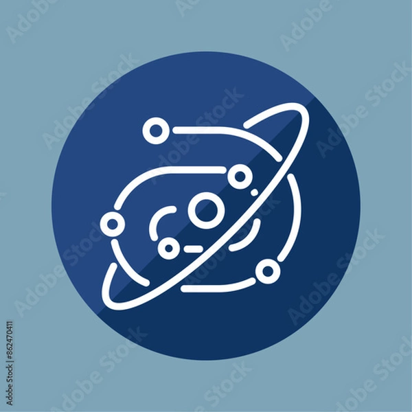 Fototapeta Structure Galaxy Icon