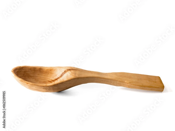 Obraz Wooden Spoon Isolated on a white background