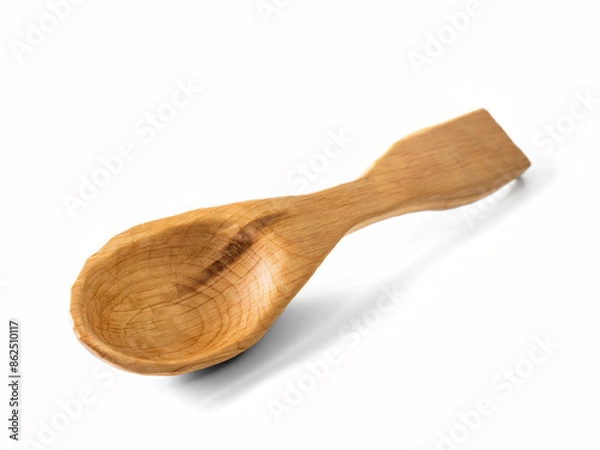 Obraz Wooden Spoon Isolated on a white background