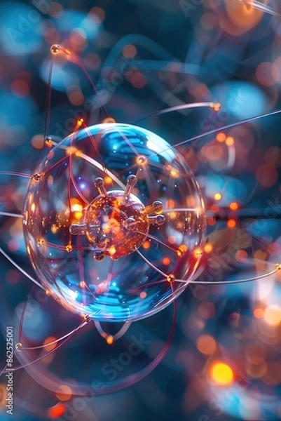 Fototapeta Quantum Computing Innovations:Rydberg Atoms,Quantum Software,and Visuals