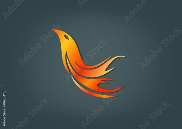 Fototapeta Flame Bird
