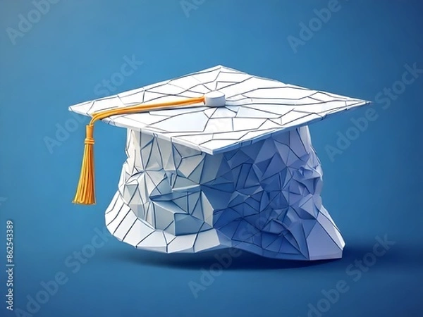Fototapeta graduation hat, generative ai