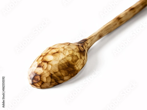Obraz Wooden Spoon Isolated on a white background