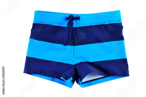 Obraz blue shorts isolated on white background