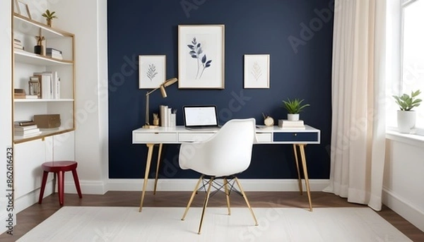 Fototapeta Photo interior modern design room 3d illustration