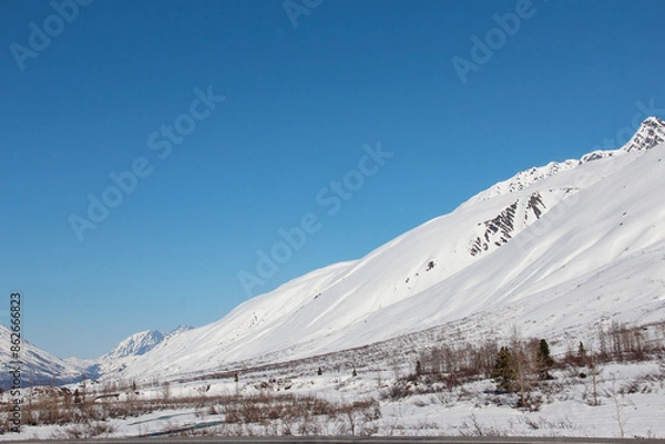 Obraz snow covered mountains