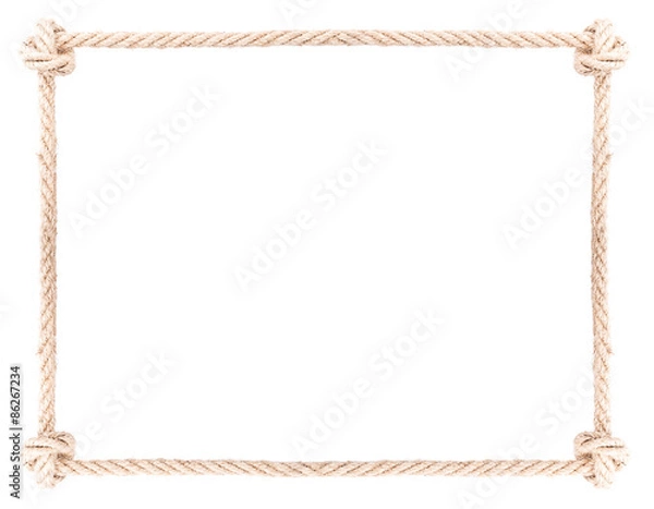 Fototapeta Rope frame knot