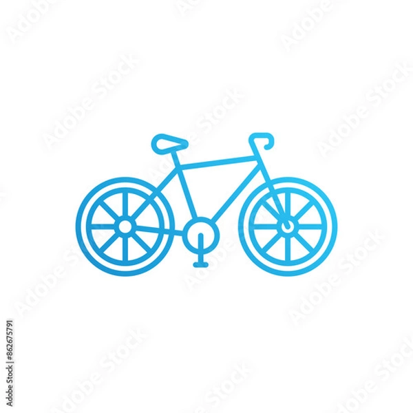 Fototapeta Bicycle vector icon
