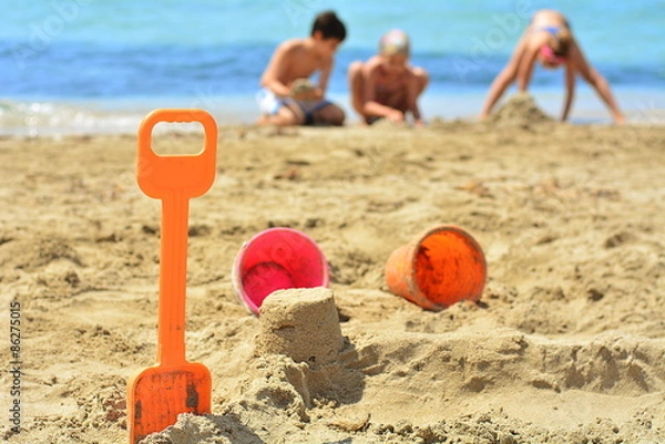 Obraz play on the beach