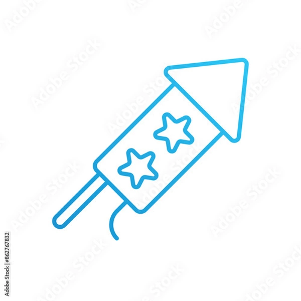 Fototapeta Fireworks vector icon