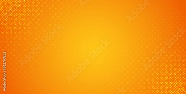 Fototapeta Abstract orange halftone dots background