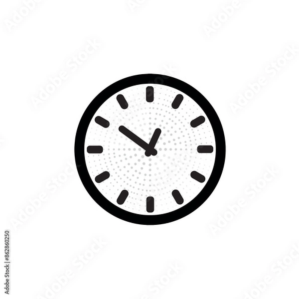 Fototapeta clock isolated on white