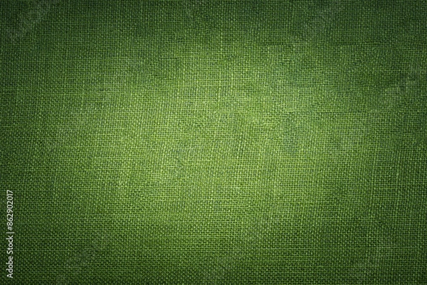 Obraz green canvas texture. can use as background