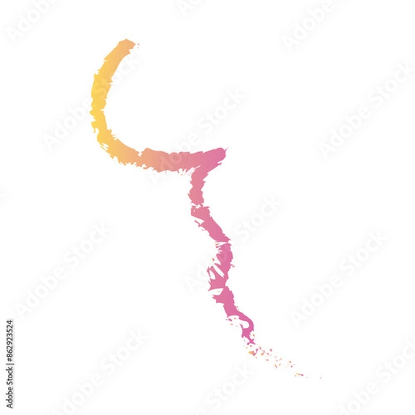 Obraz Colourful Abstract Brush Stroke Gradient