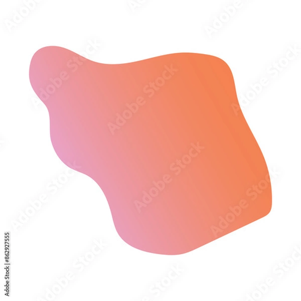 Fototapeta Liquid Fluid Gradient random organic shapes