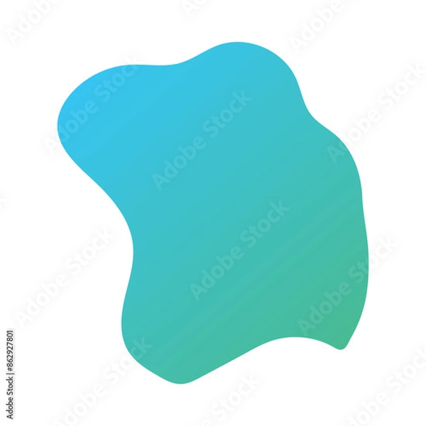 Fototapeta Liquid Fluid Gradient random organic shapes