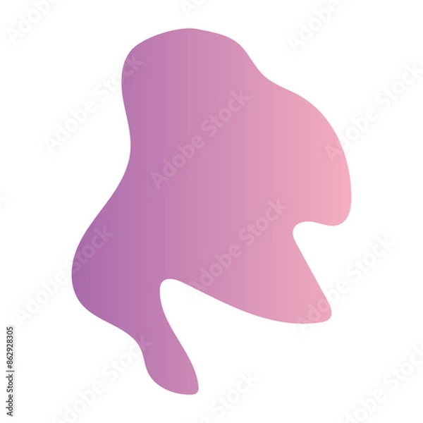 Fototapeta Liquid Fluid Gradient random organic shapes