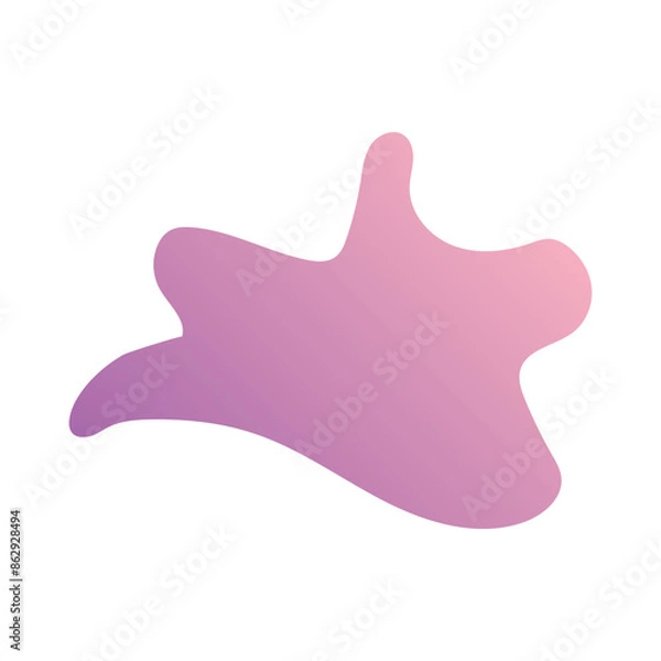 Fototapeta Liquid Fluid Gradient random organic shapes