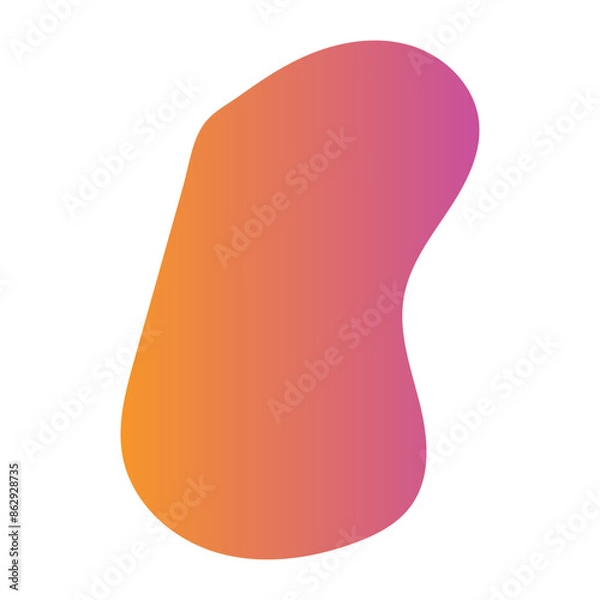 Obraz Liquid Fluid Gradient random organic shapes