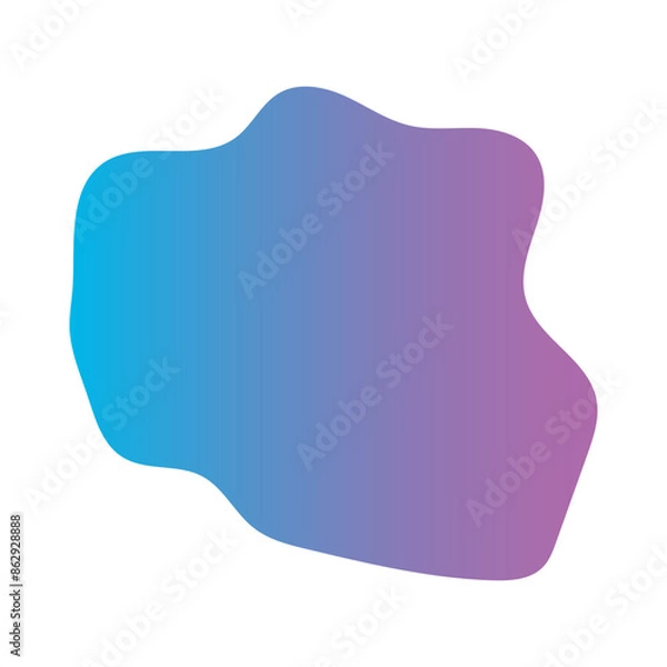 Fototapeta Liquid Fluid Gradient random organic shapes