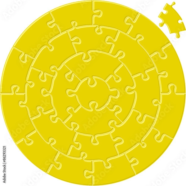 Obraz circular simple puzzle