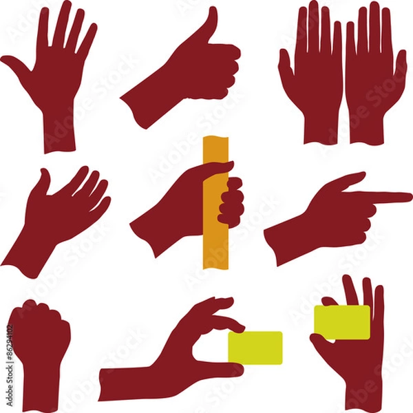 Obraz Hands (vector)