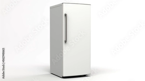 Obraz Refrigerator isolated on white background.