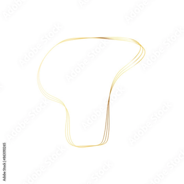 Fototapeta Gold liquid geometric shapes. Graphic elements