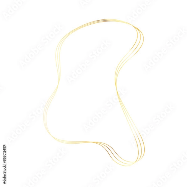 Fototapeta Gold liquid geometric shapes. Graphic elements