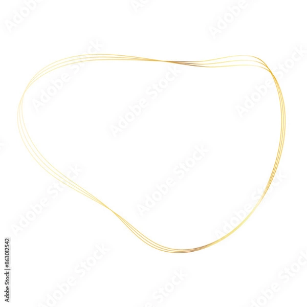 Fototapeta Gold liquid geometric shapes. Graphic elements