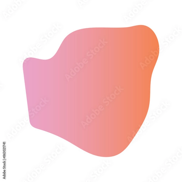 Fototapeta Liquid Fluid Gradient random organic shapes