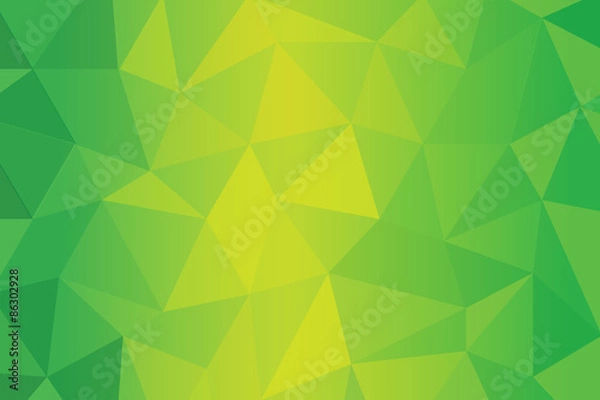 Obraz GREEN , YELLOW POLY ABSTRACT BACKGROUND