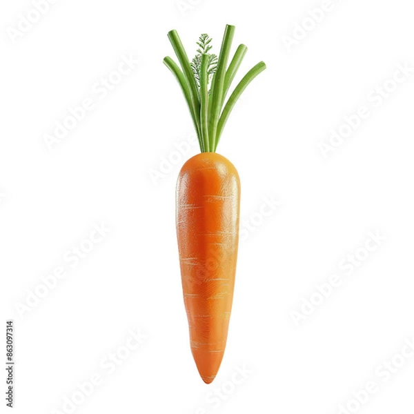 Fototapeta carrots isolated on white