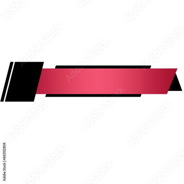 Fototapeta Creative Lower third Label Banner Design