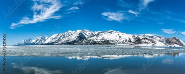 Obraz lake and blue sky