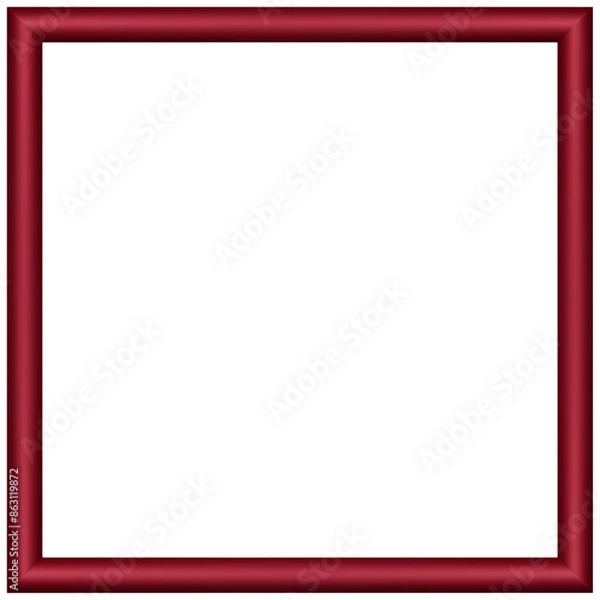 Obraz Transparent Frame PNG - Red Square