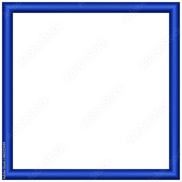 Obraz Transparent Frame PNG - Blue Square