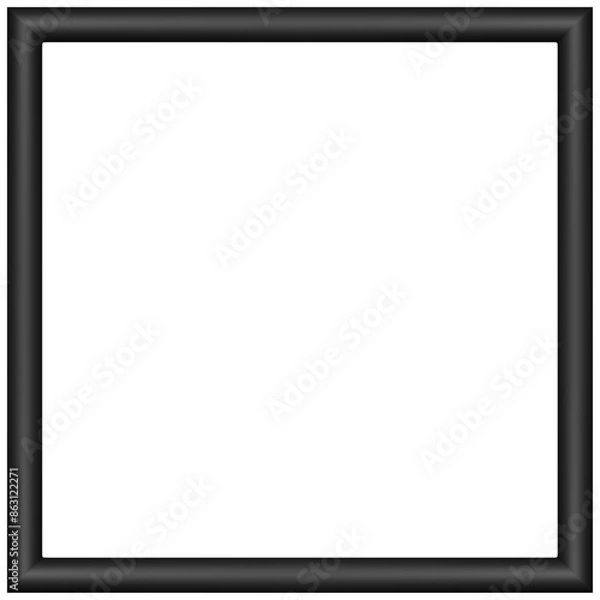 Obraz Transparent Frame PNG - Black Square