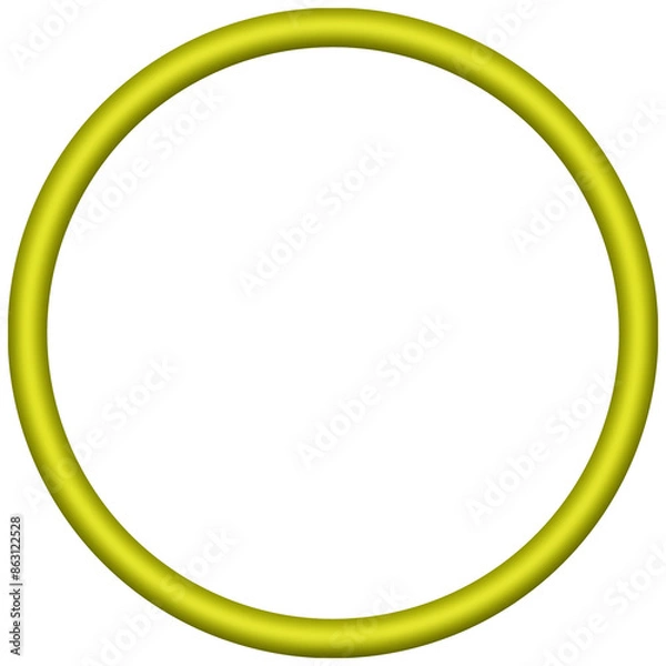 Obraz Transparent Frame PNG - Yellow Circle