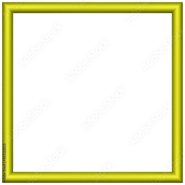 Obraz Transparent Frame PNG - Yellow Square
