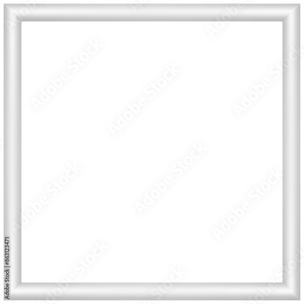 Obraz Transparent Frame PNG - White Square