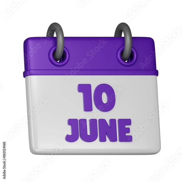 Obraz 10 June 3d icon