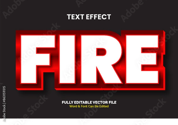 Fototapeta Modern editable text effect vibrant modern color shiny. Text style effect. Editable fonts vector files, editable text effect in adobe Illustrator, easy to customize to your needs with just one click