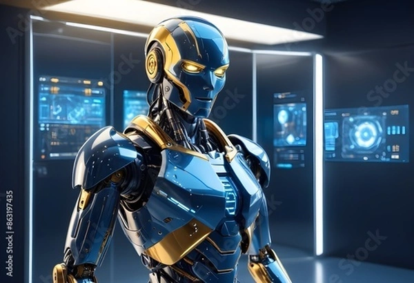 Obraz Artificial intelligence woman 