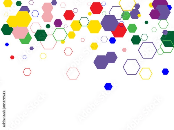 Fototapeta Rainbow color triangle seamless pattern